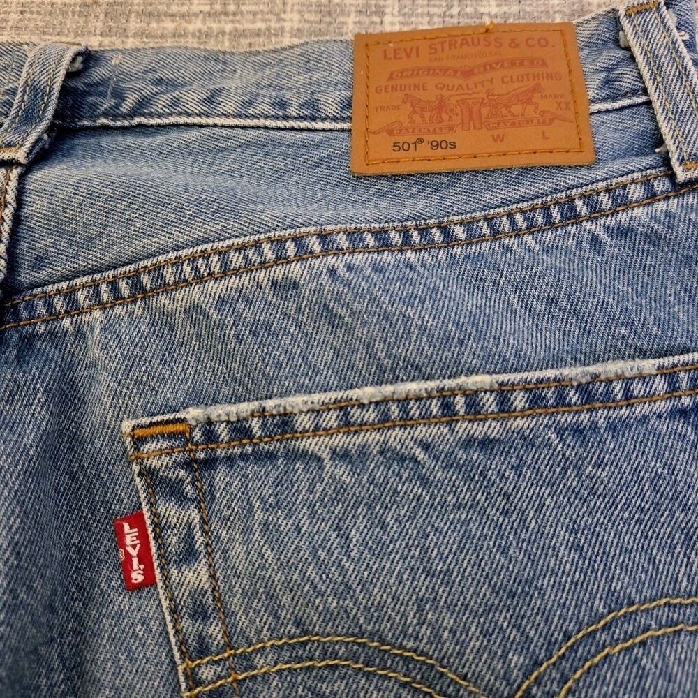 Levi's 501 Premium 90s Jeans Red Tag Big E Women's 29 (SEE DESC) Lt-Med 30" Ins